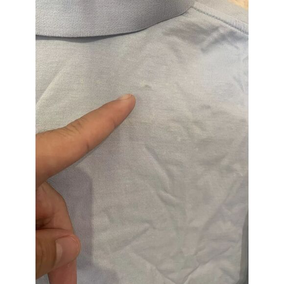 Peter Millar Polo Light Blue Button Up Pelican Hills Sz L Please Read - Picture 8 of 14